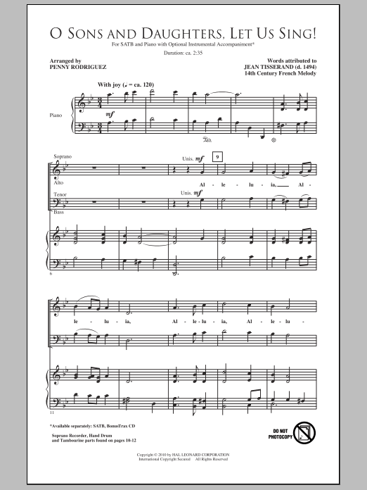 Produktbild zu: O Sons And Daughters, Let Us Sing!