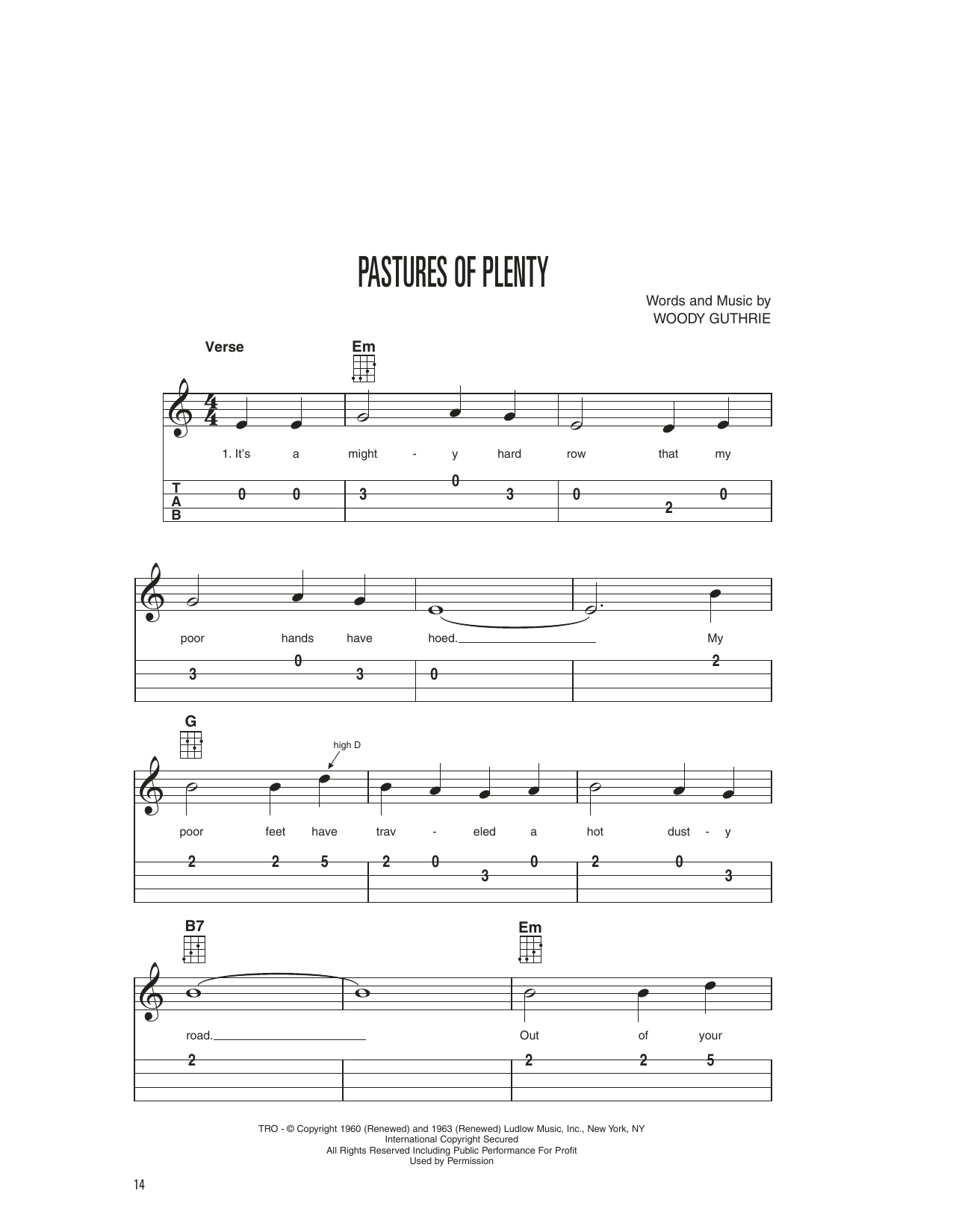 Product gallery: Page 1 of 1 Pastures Of Plenty, Woody Guthrie
