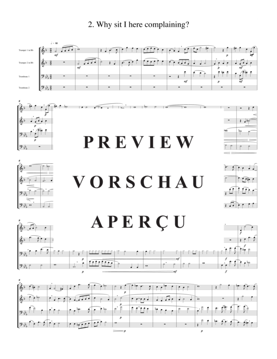 Produktgalerie: Seite 3 von 15 Zwei Madrigale Vol. 5, , (2xTrompete in B/C, Horn in F, Posaune)