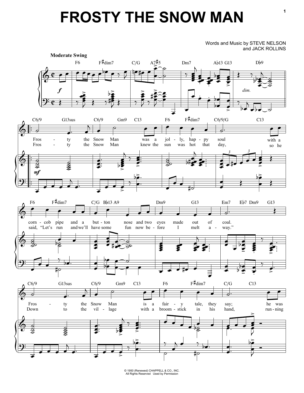 Product picture to: Frosty The Snow Man [Jazz Version] (arr. Brent Edstrom)