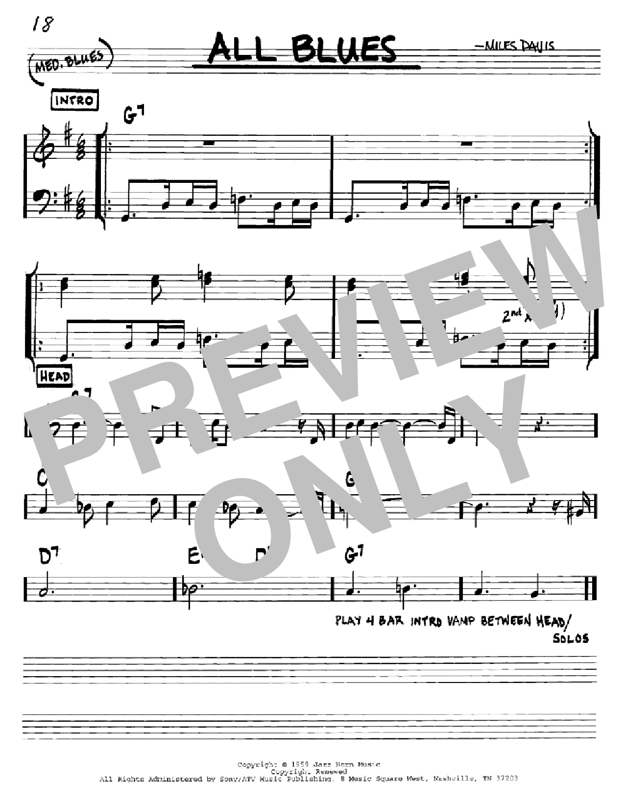 Produktbild zu: All Blues