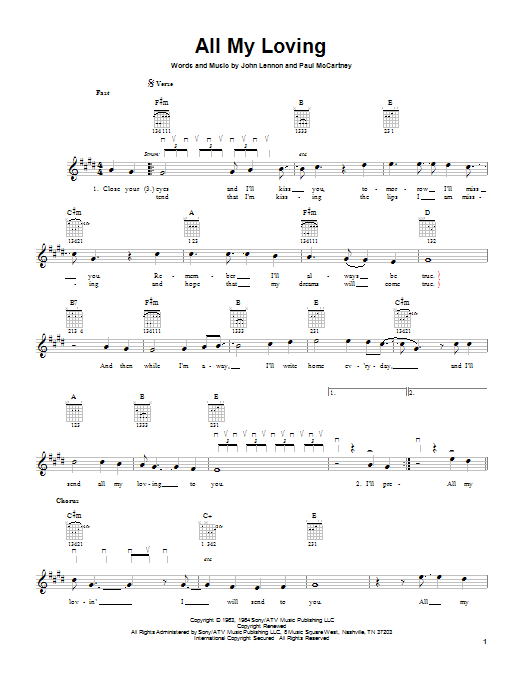 Produktbild zu: All My Loving