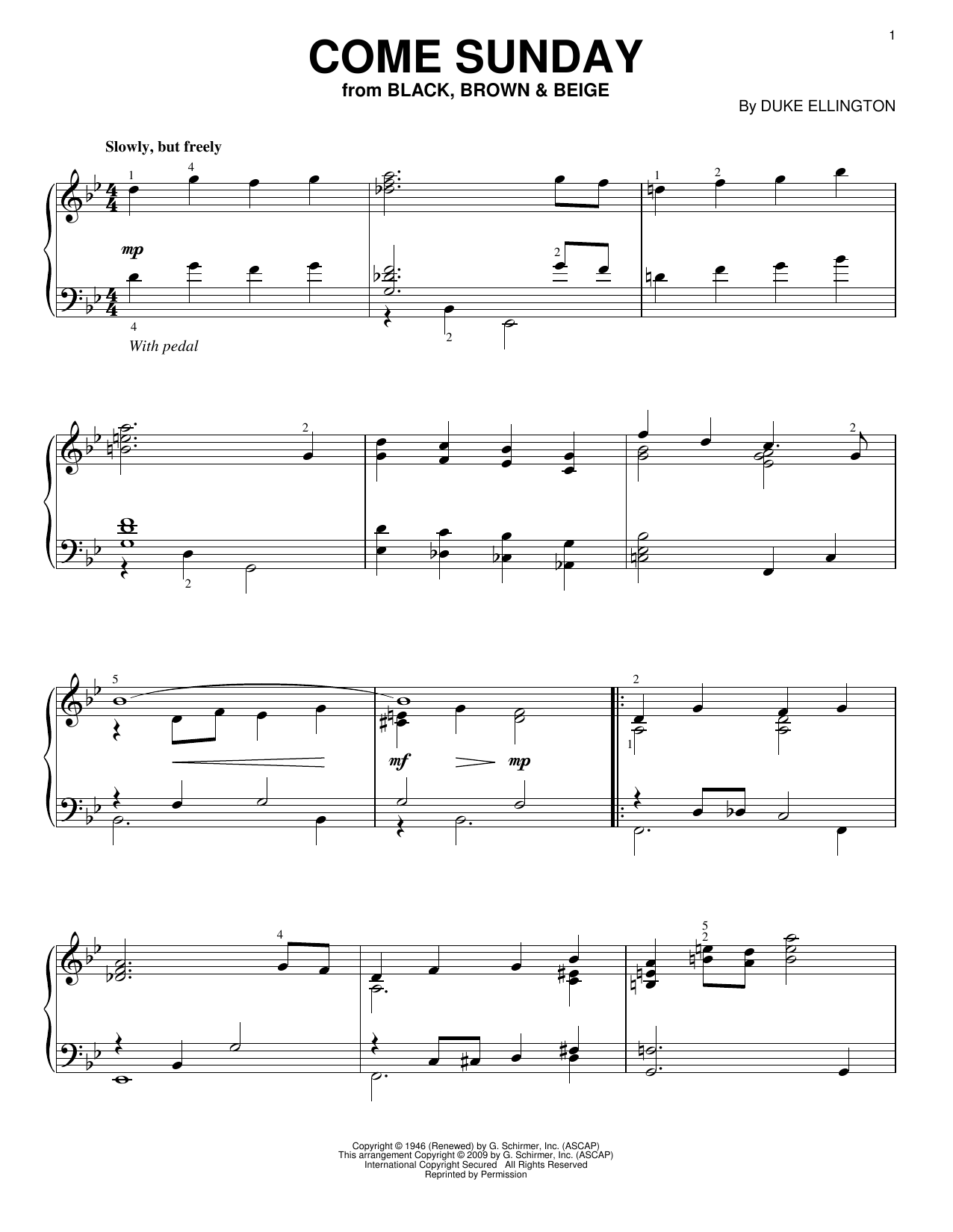 Produktbild zu: Come Sunday