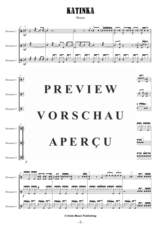 Produktgalerie: Seite 7 von 11 Katinka, , Drumset Trio