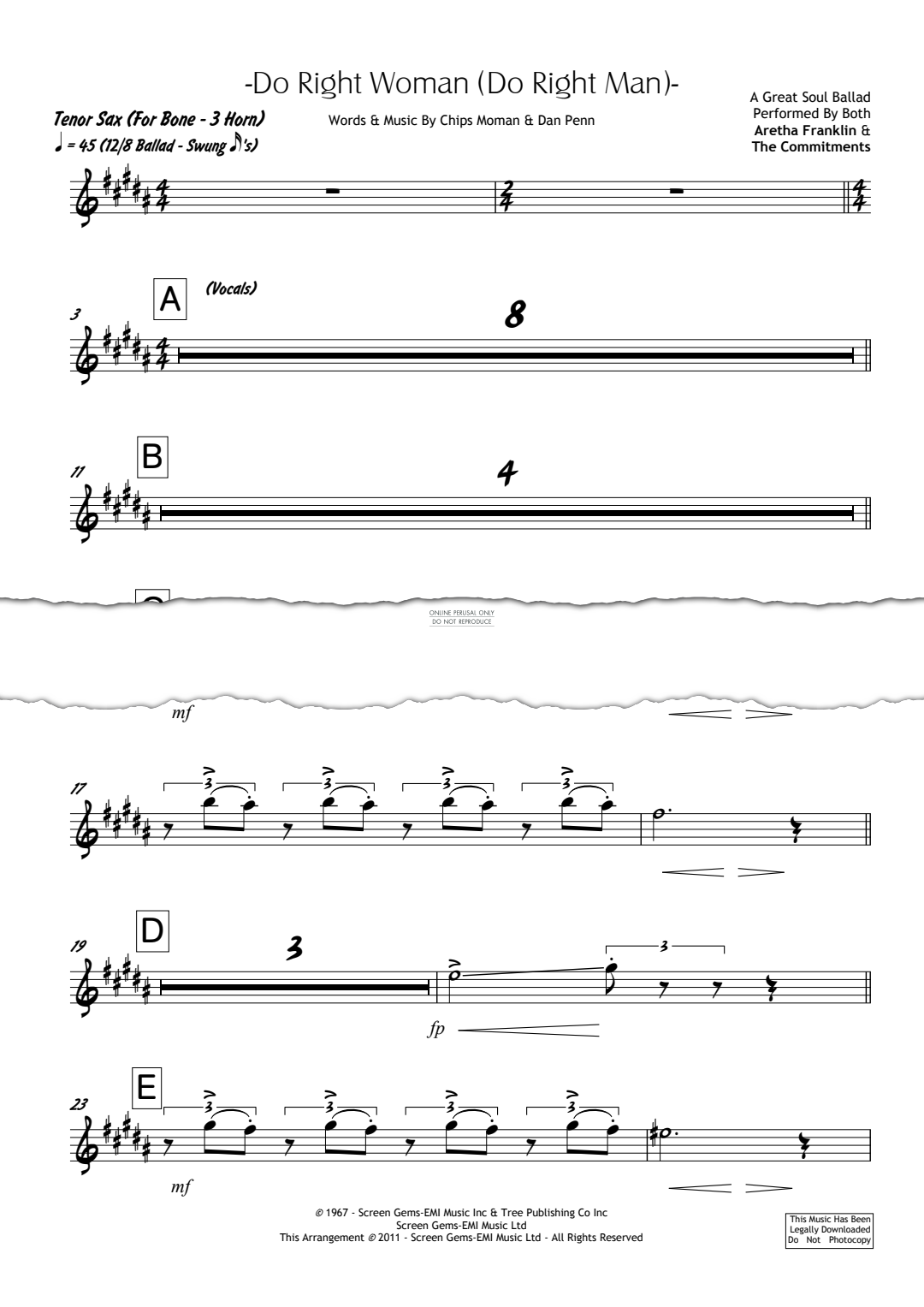 Product gallery: Page 1 of 1 Do Right Woman, Do Right Man, The Commitments