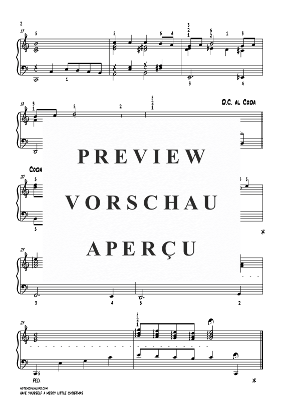 Product gallery: Page 3 of 3 Have Yourself A Merry Little Christmas, Garland, Judy, Piano solo