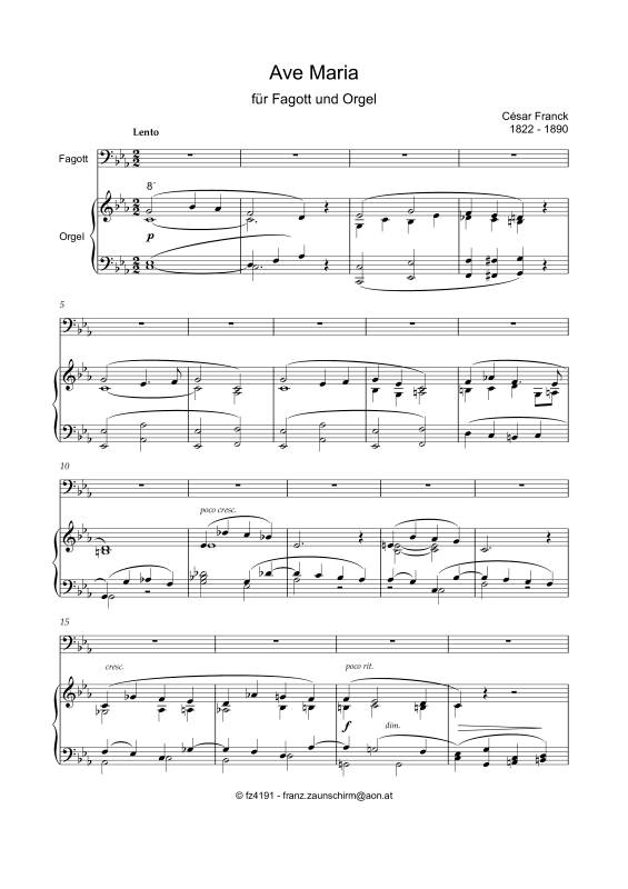 Product picture to: Ave MariaCésar Franck