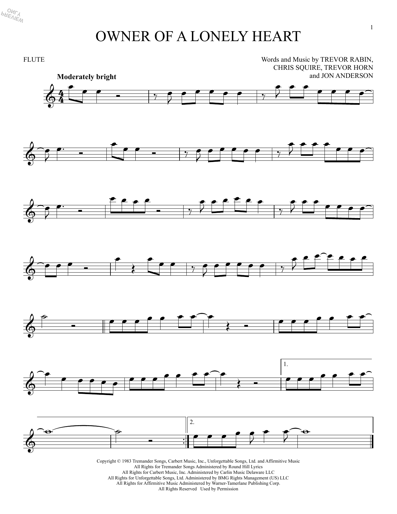 Product gallery: Page 1 of 1 Owner Of A Lonely Heart, Yes