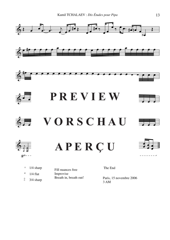 gallery: 10 Études for Pipa , , (Stimme in C)
