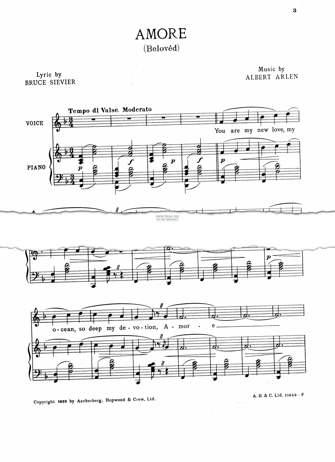 Produktgalerie: Seite 1 von 1 Amore (Belovéd), Albert Arlen, Gesang, Klavier