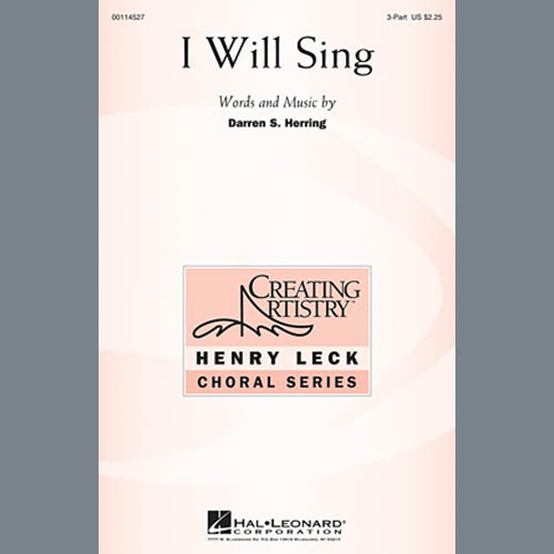 cover: I Will Sing, Darren S. Herring, Chor