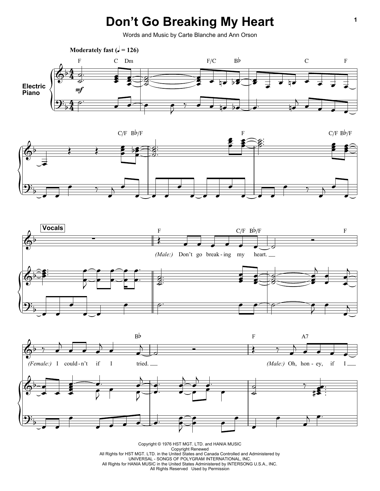 Product gallery: Page 1 of 1 Don't Go Breaking My Heart, Elton John