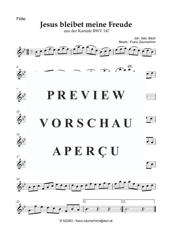 Product gallery: Page 5 of 8 Jesus bleibet meine Freude, , Flute and Accordion