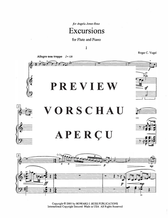 Product gallery: Page 5 of 21 Excursions , , (flute and piano)