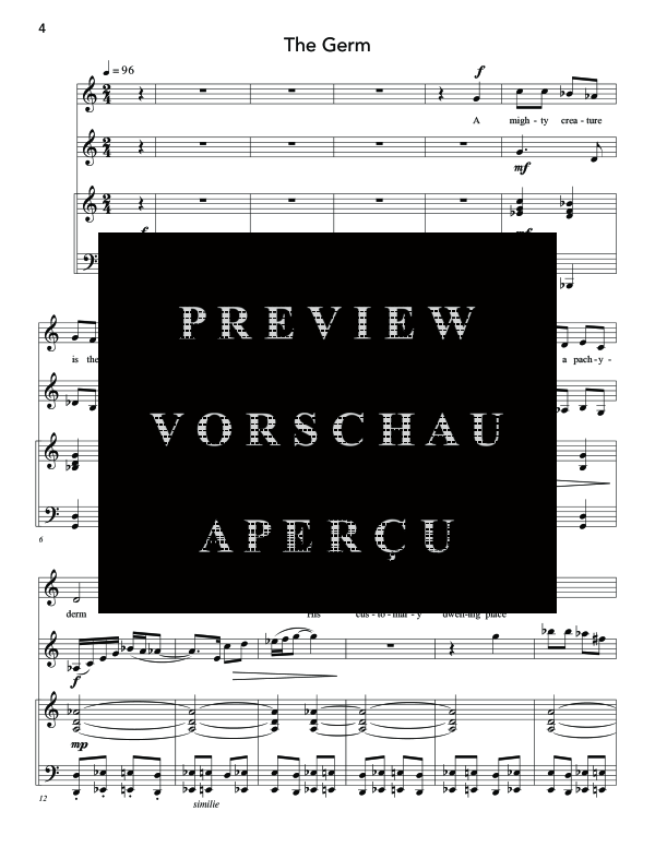 Produktgalerie: Seite 10 von 11 Bed Riddance, , (Trio Sopran, Klarinette und Klavier)