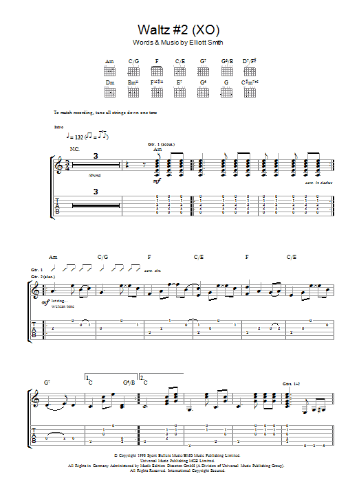 Produktgalerie: Seite 1 von 1 Waltz #2 (XO), Elliott Smith, Gitarre