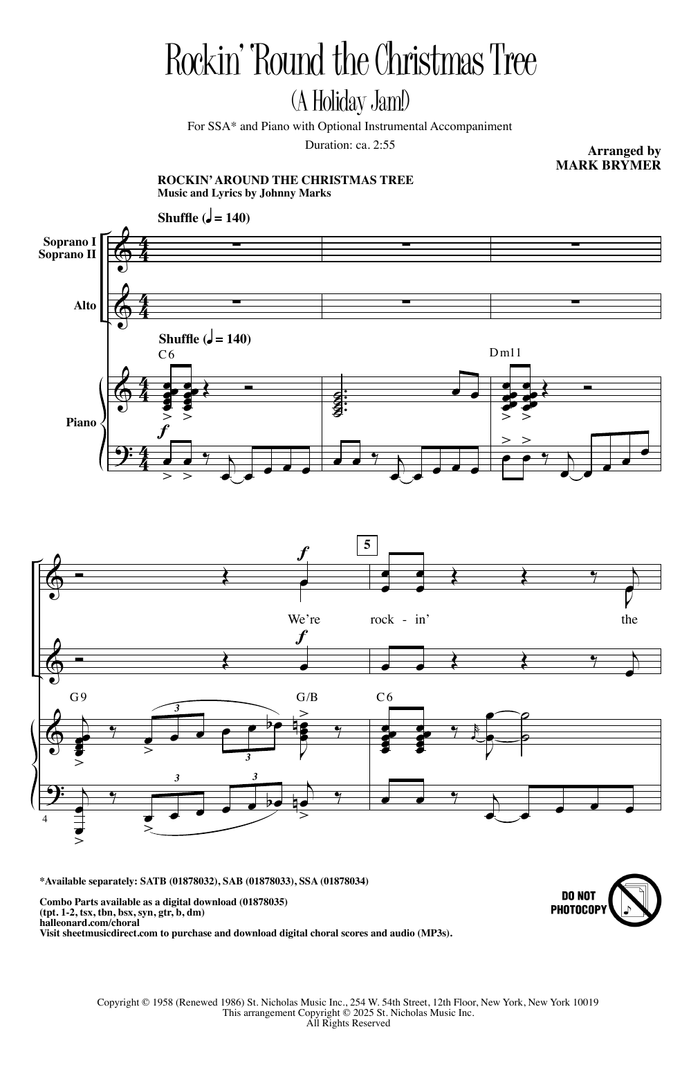 Produktgalerie: Seite 1 von 1 Rockin' 'Round The Christmas Tree (A Holiday Jam!), Mark Brymer, Chor