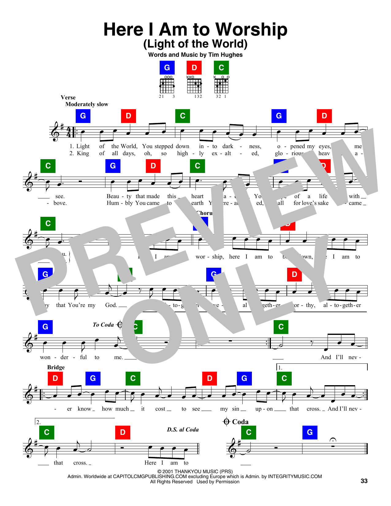 Produktgalerie: Seite 1 von 1 Here I Am To Worship (Light Of The World), Tim Hughes