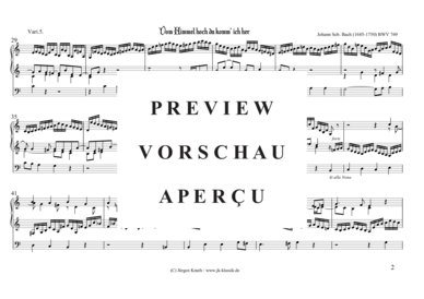 Product gallery: Page 6 of 7 Vom Himmel hoch da komm´ ich her BWV 769 Variation 5. , , (Orgel Solo)