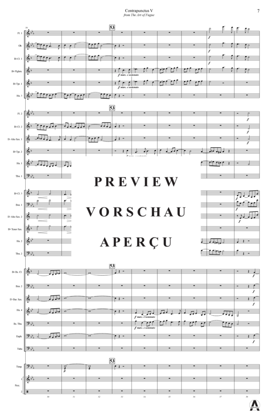 Produktgalerie: Seite 10 von 14 Contrapunctus 5 aus Kunst der Fuge , , (Concert Band)