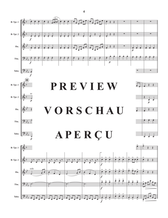 Produktgalerie: Seite 6 von 17 Deutscher Tanz Nr. 13 , , (Blechbläserquintett)