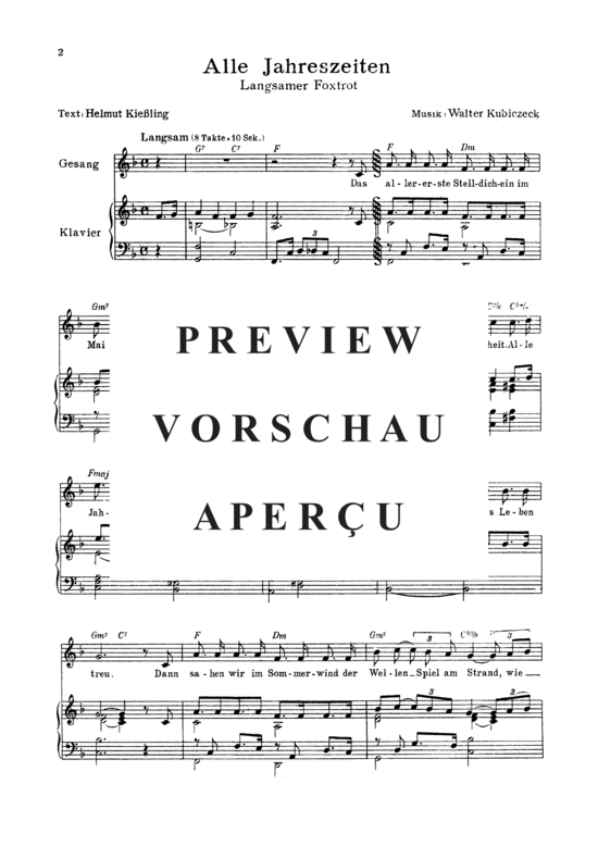 Product gallery: Page 4 of 4 Alle Jahreszeiten , , Piano and Voice