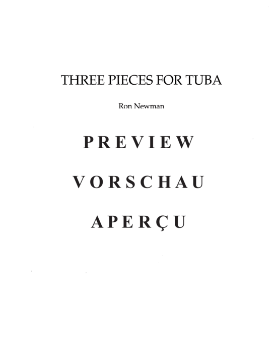 Product gallery: Page 3 of 13 Three Pieces for Tuba , , (Tuba Solo)