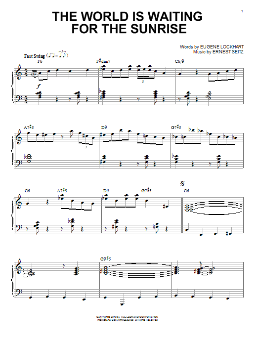Product gallery: Page 1 of 1 The World Is Waiting For The Sunrise (arr. Brent Edstrom), Django Reinhardt