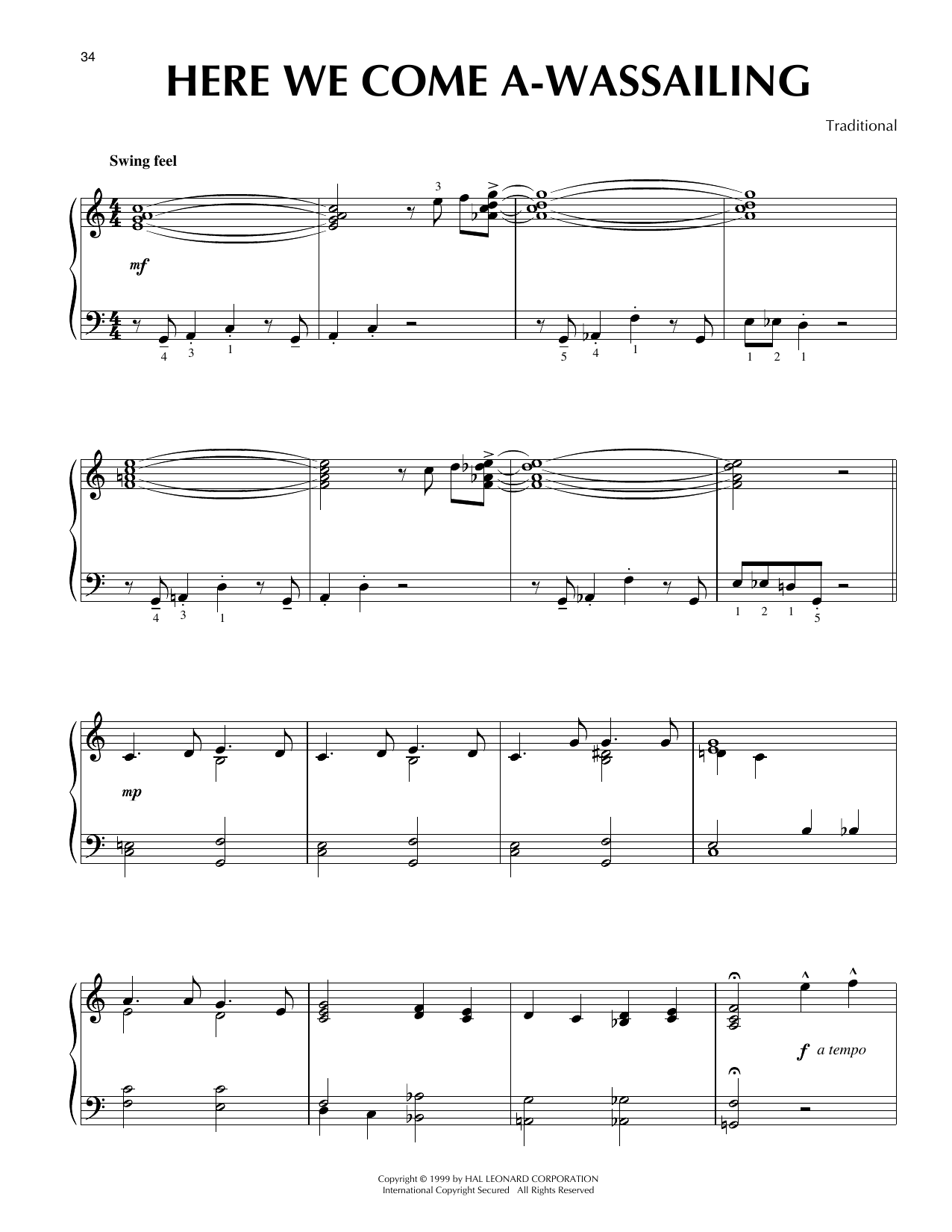 Produktbild zu: Here We Come A-Wassailing
