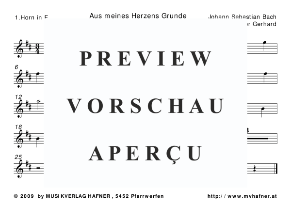 gallery: Aus meines Herzens Grunde, , (Blechbläser Quintett)