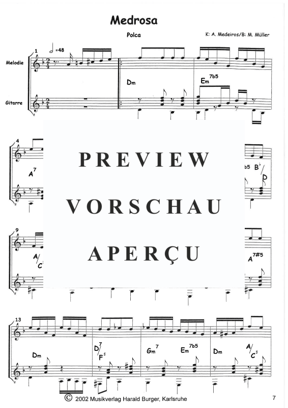 Produktgalerie: Seite 10 von 11 7 Duos für Melodieinstrument und Gitarre, , Querflöte oder Melodieinstrument in C und Gitarre