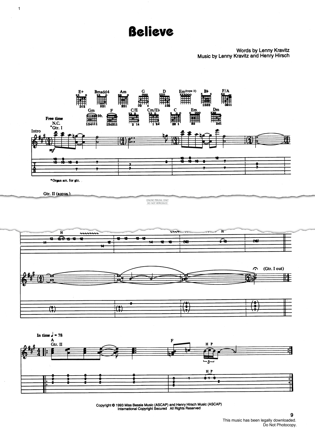 gallery: Believe, Lenny Kravitz