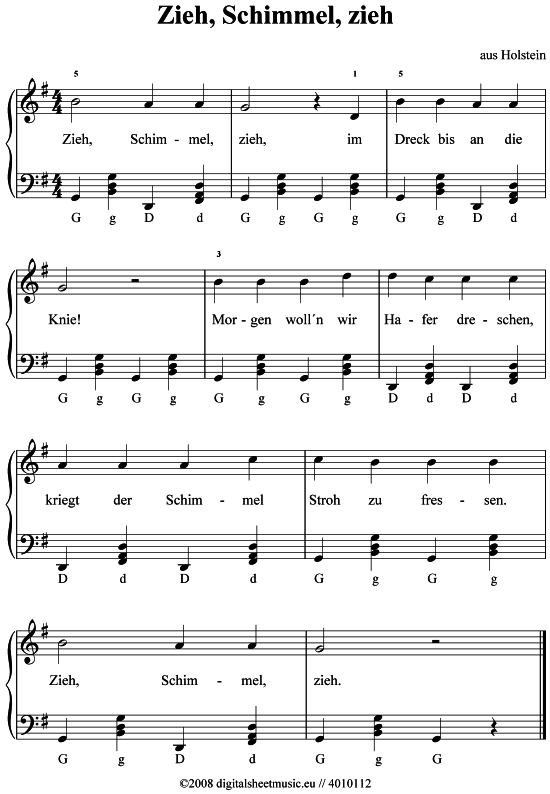 Product picture to: Zieh, Schimmel, zieh! Kinderlied