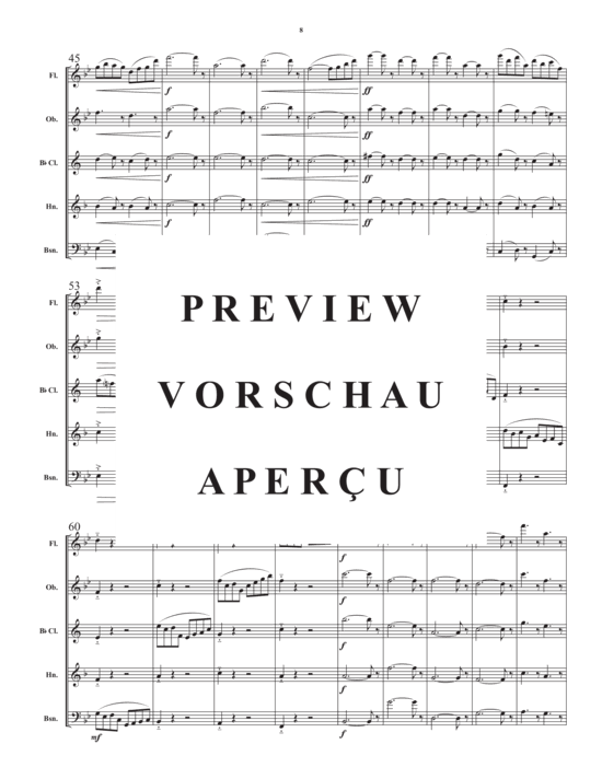 Produktgalerie: Seite 10 von 21 Divertimento for Wind Quintet , , (Holzbläser Quintett)