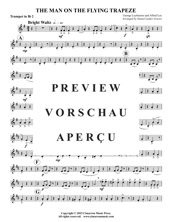 Produktgalerie: Seite 10 von 17 The Man on the Flying Trapeze , , (Blechbläserquintett)