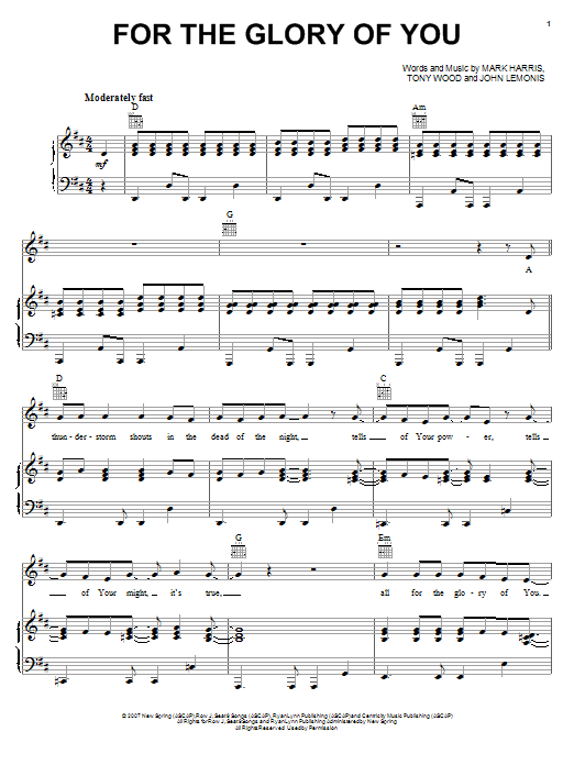 Produktbild zu: For The Glory Of You