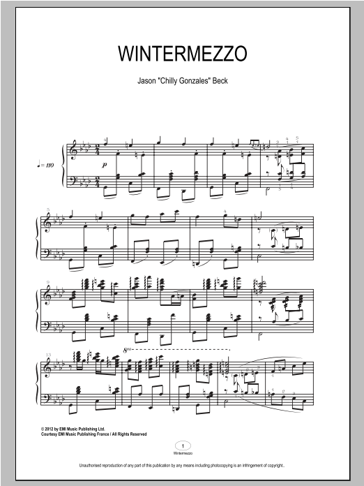 Product gallery: Page 1 of 1 Wintermezzo, Chilly Gonzales