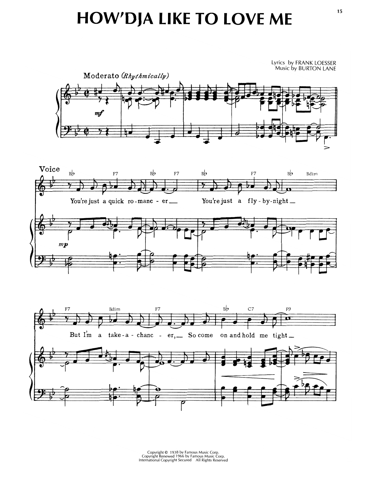 Produktbild zu: How'Dja Like To Love Me (from College Swing)