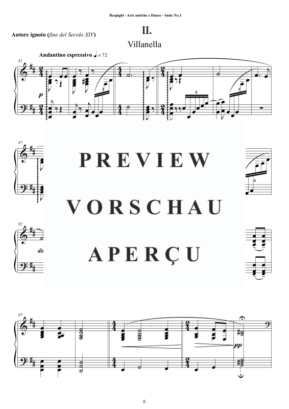 Produktgalerie: Seite 7 von 11 Suite No.1 - Antiche Arie e Danze, , Klavier Solo