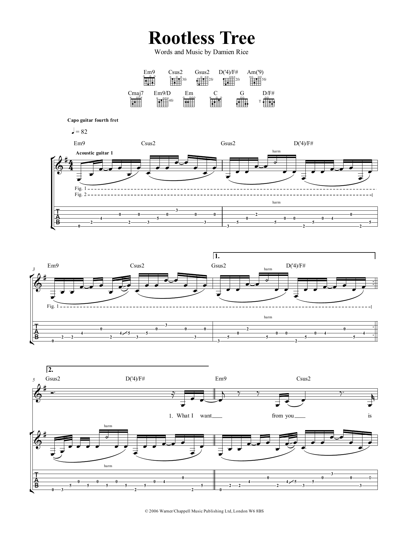 Product gallery: Page 1 of 1 Rootless Tree, Damien Rice