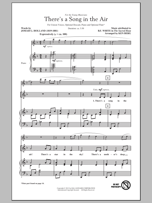 Produktbild zu: There's A Song In The Air