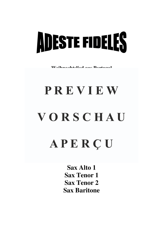 gallery: Adeste Fideles, , Saxophonquintett AATTB