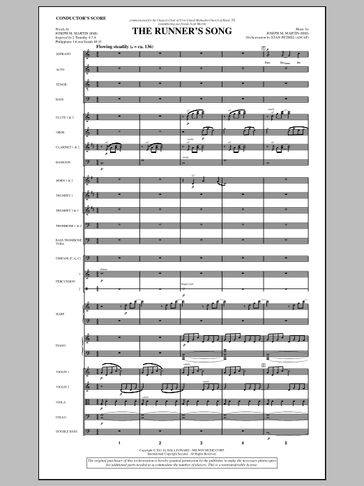 Produktbild zu: The Runner's Song - Full Score