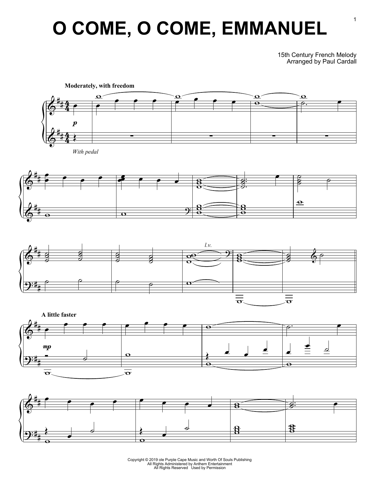 Produktbild zu: O Come, O Come, Emmanuel (arr. Paul Cardall)