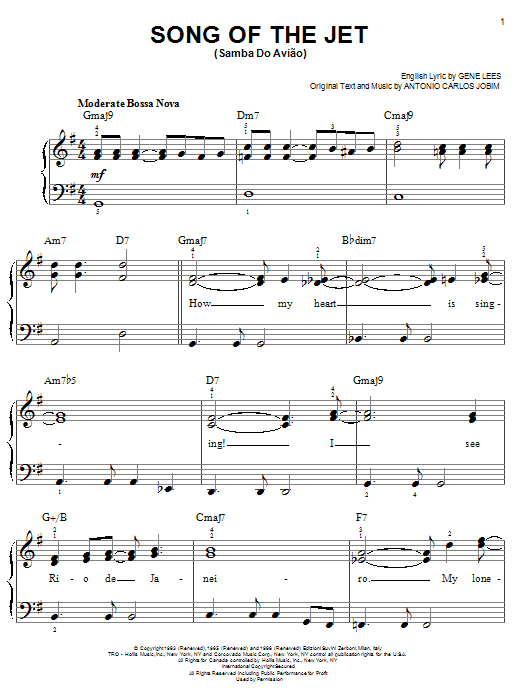 Product picture to: Song Of The Jet (Samba do Aviao)