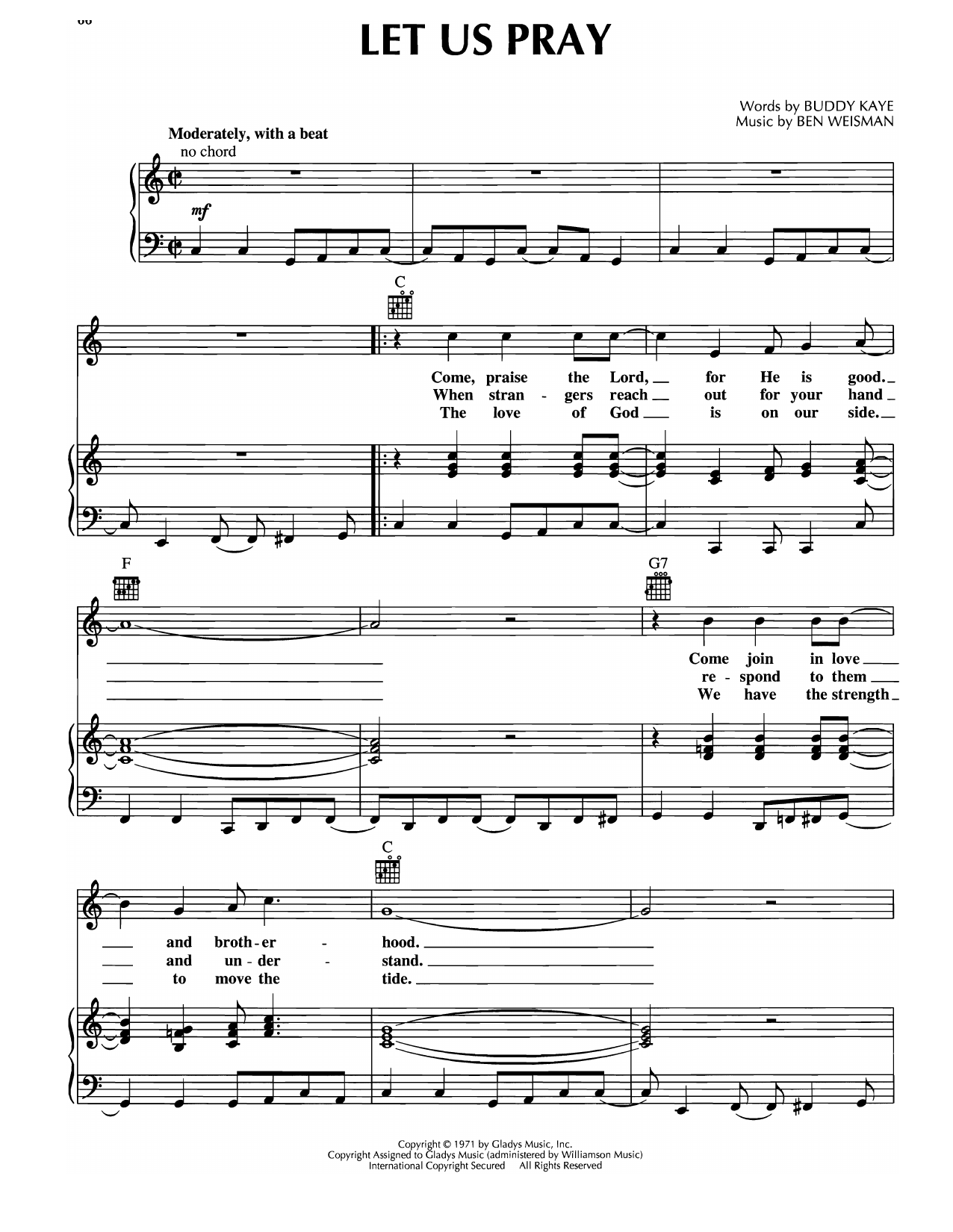 Produktgalerie: Seite 1 von 1 Let Us Pray, Elvis Presley, Gesang, Gitarre, Klavier