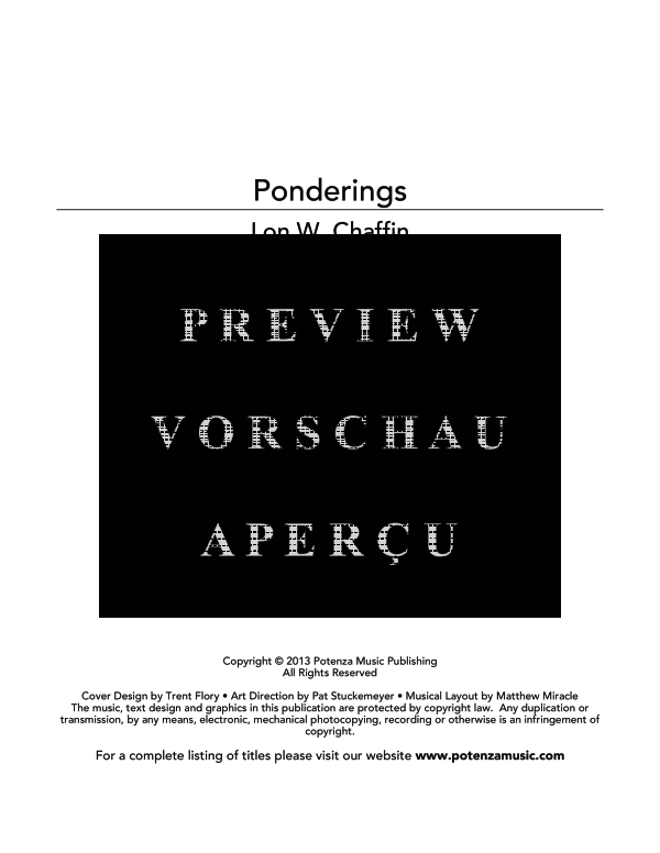 Produktgalerie: Seite 3 von 11 Ponderings, , (Oboe und Klavier)