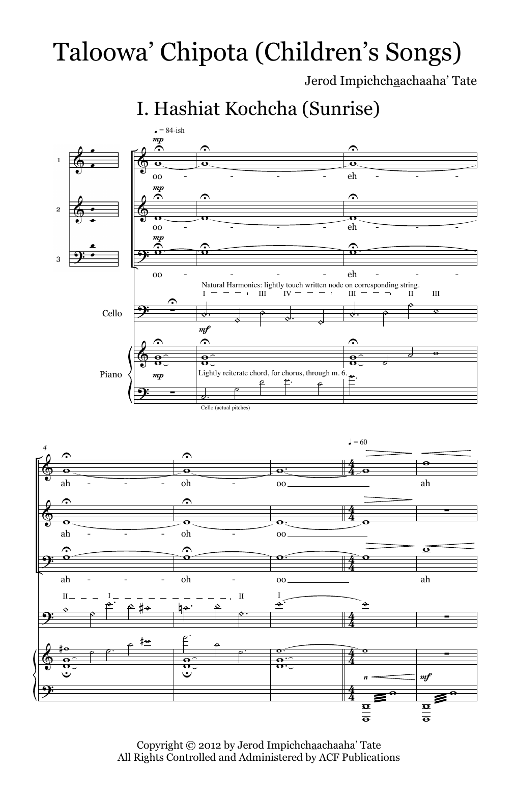 Produktbild zu: Taloowa' Chipota (Children's Songs)