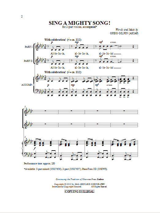 Produktbild zu: Sing A Mighty Song!