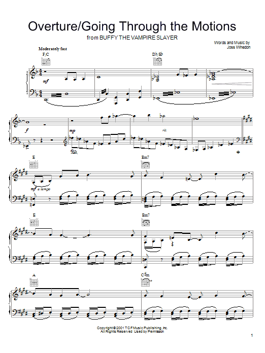 Product picture to: Overture/Going Through The Motions